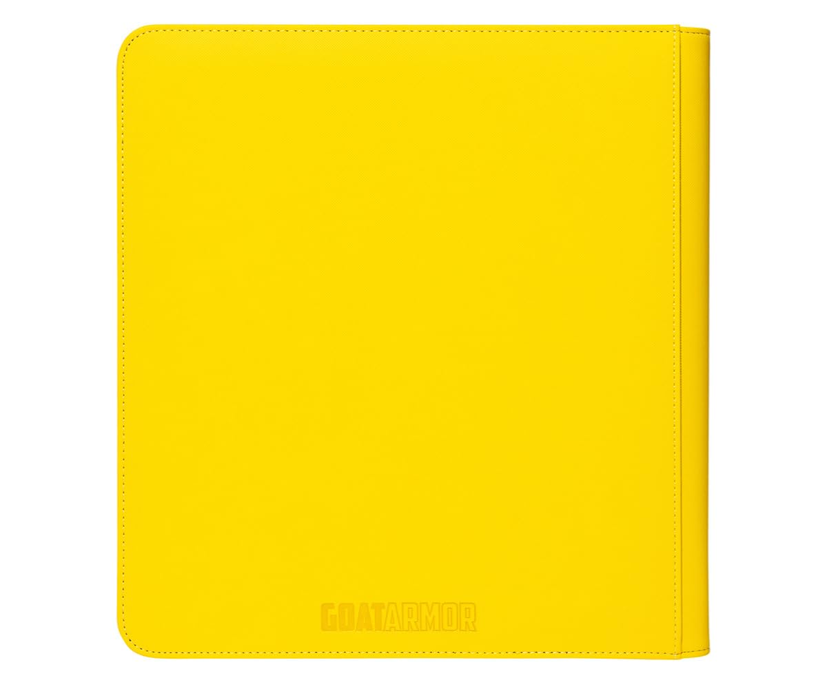 12-Pocket Trading Card Binder, 480 Card Capacity, "Stay-Flat" Design, Water-Resistant by Goat Armor (Black)