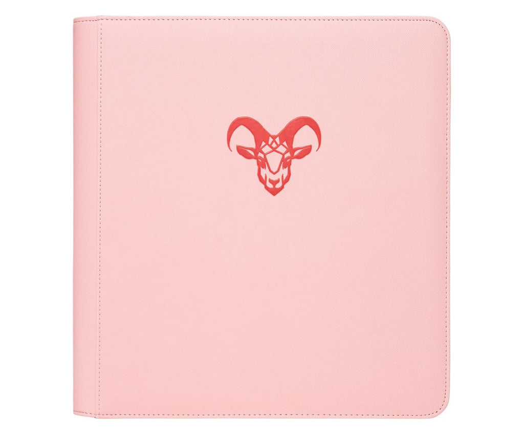 12-Pocket Trading Card Binder, 480 Card Capacity, "Stay-Flat" Design, Water-Resistant by Goat Armor (Black)