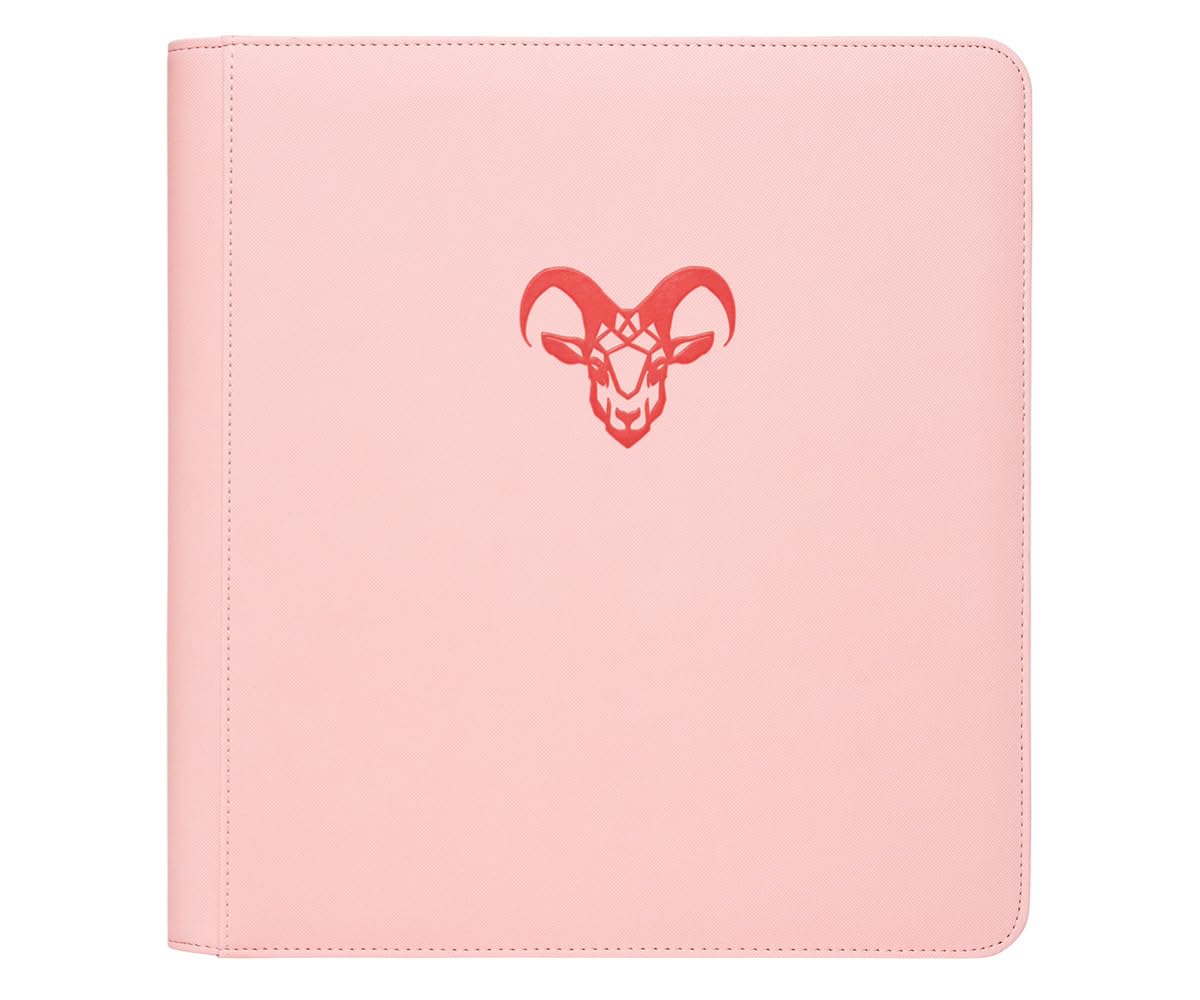 12-Pocket Trading Card Binder, 480 Card Capacity, "Stay-Flat" Design, Water-Resistant by Goat Armor (Black)