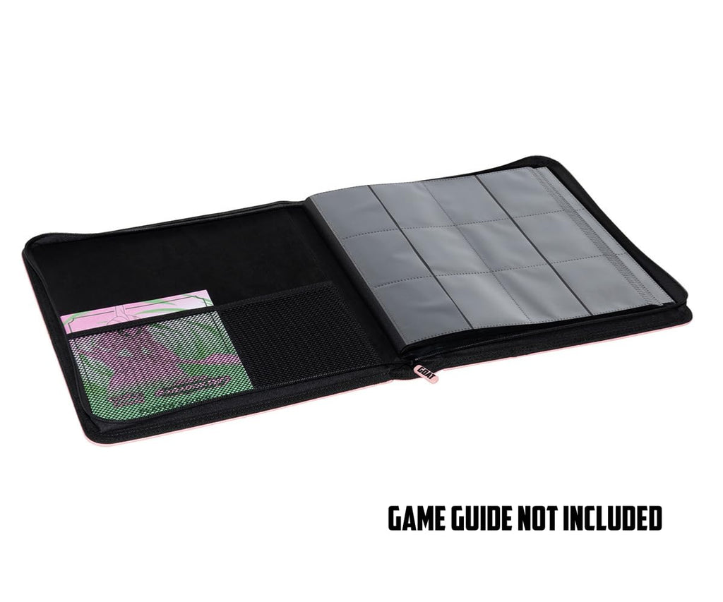 12-Pocket Trading Card Binder, 480 Card Capacity, "Stay-Flat" Design, Water-Resistant by Goat Armor (Black)