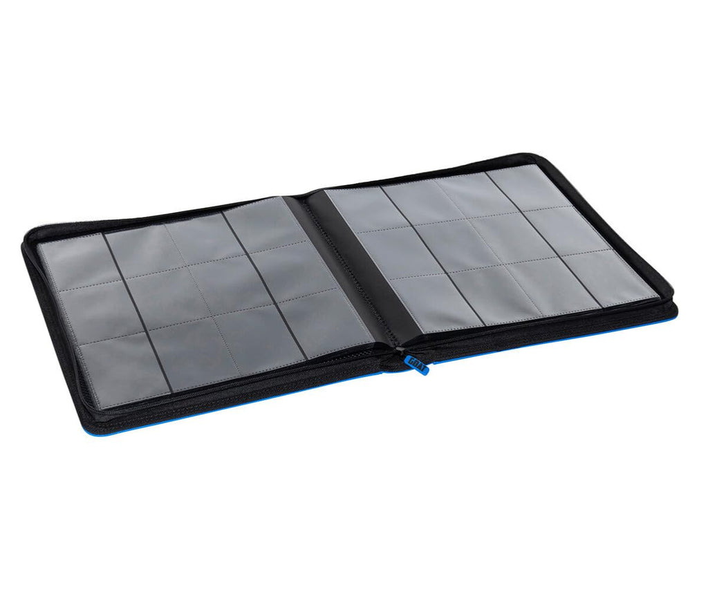 12-Pocket Trading Card Binder, 480 Card Capacity, "Stay-Flat" Design, Water-Resistant by Goat Armor (Black)