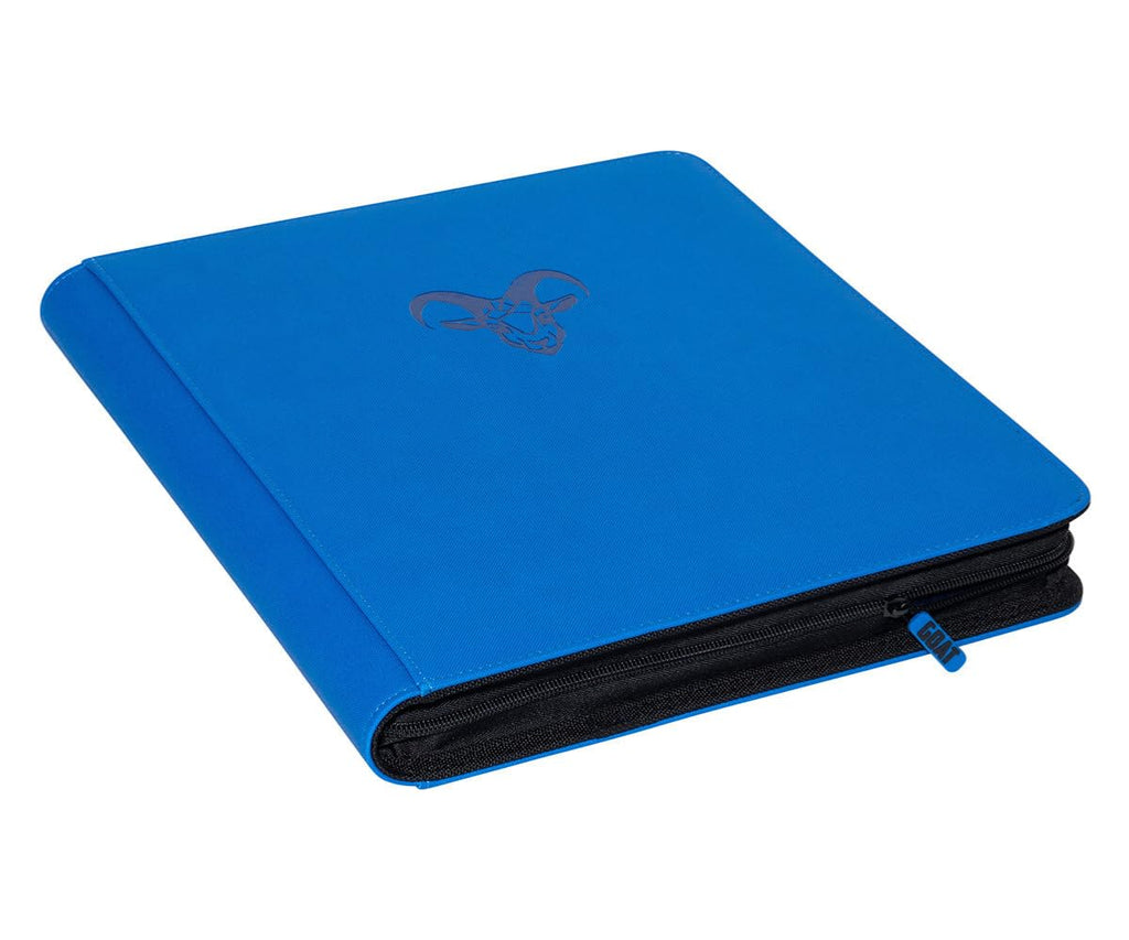 12-Pocket Trading Card Binder, 480 Card Capacity, "Stay-Flat" Design, Water-Resistant by Goat Armor (Black)