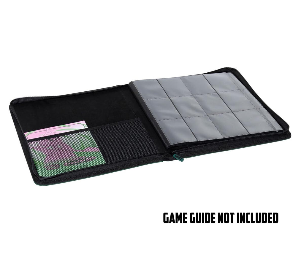 12-Pocket Trading Card Binder, 480 Card Capacity, "Stay-Flat" Design, Water-Resistant by Goat Armor (Black)