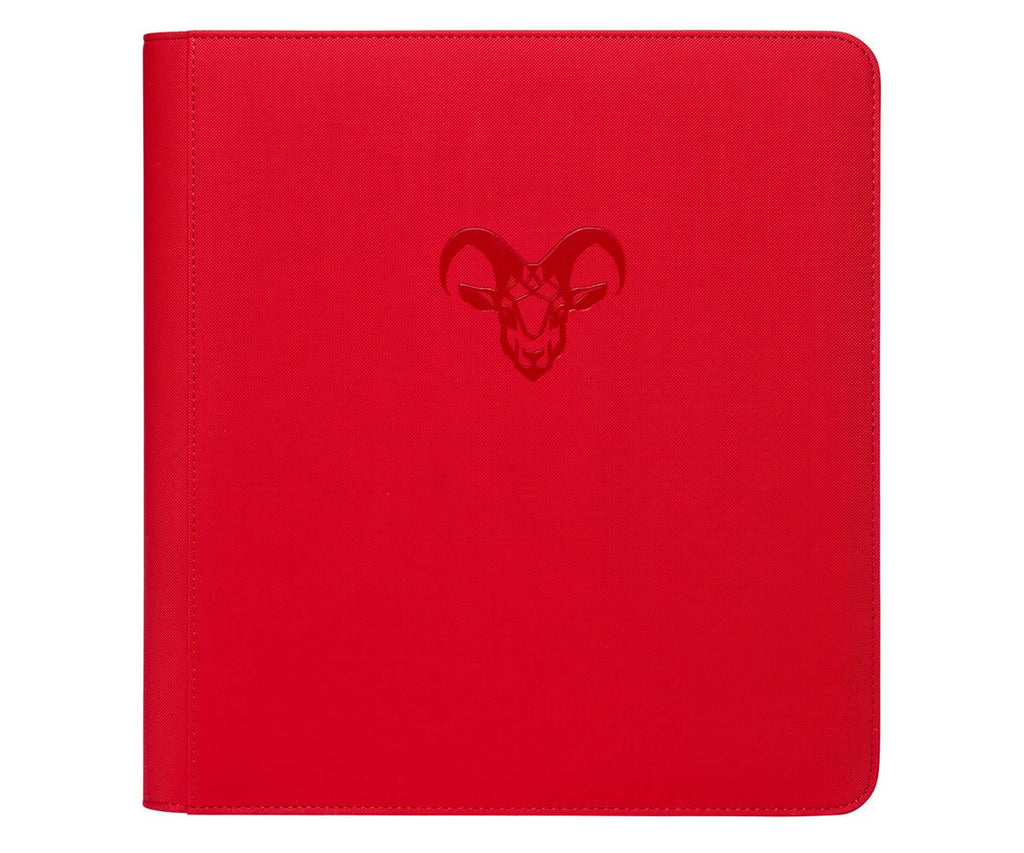 12-Pocket Trading Card Binder, 480 Card Capacity, "Stay-Flat" Design, Water-Resistant by Goat Armor (Black)