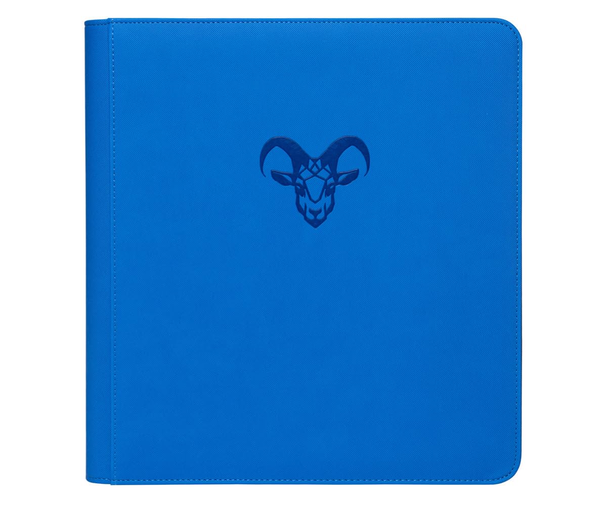 12-Pocket Trading Card Binder, 480 Card Capacity, "Stay-Flat" Design, Water-Resistant by Goat Armor (Black)