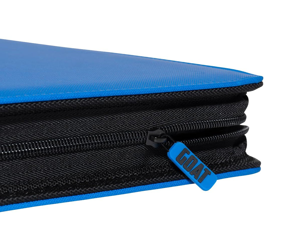 12-Pocket Trading Card Binder, 480 Card Capacity, "Stay-Flat" Design, Water-Resistant by Goat Armor (Black)
