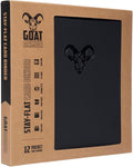 12-Pocket Trading Card Binder, 480 Card Capacity, "Stay-Flat" Design, Water-Resistant by Goat Armor (Black)
