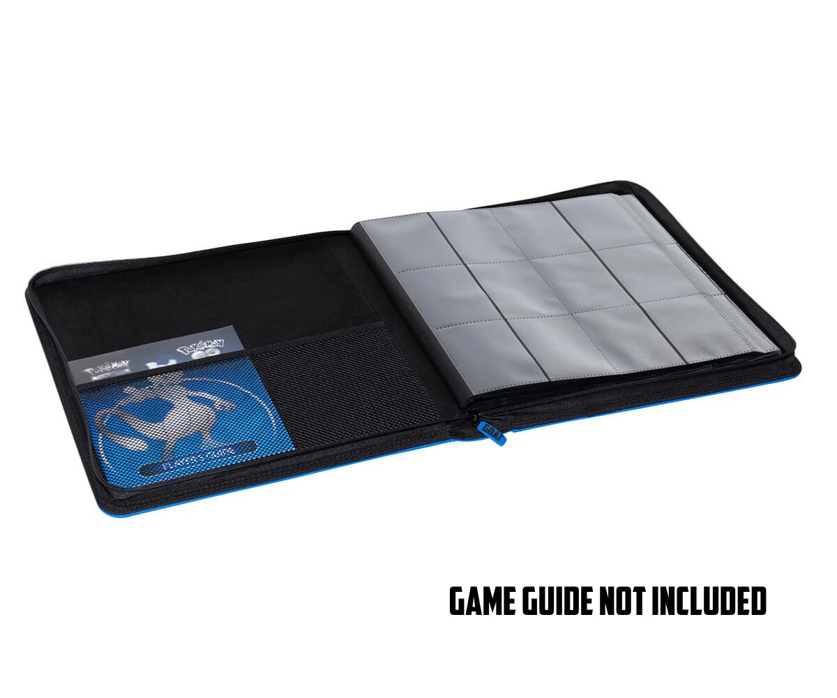 12-Pocket Trading Card Binder, 480 Card Capacity, "Stay-Flat" Design, Water-Resistant by Goat Armor (Black)