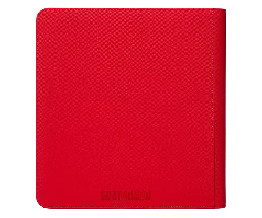 12-Pocket Trading Card Binder, 480 Card Capacity, "Stay-Flat" Design, Water-Resistant by Goat Armor (Black)