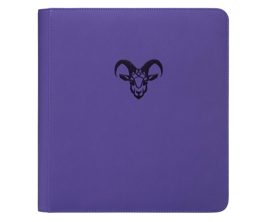 12-Pocket Trading Card Binder, 480 Card Capacity, "Stay-Flat" Design, Water-Resistant by Goat Armor (Black)