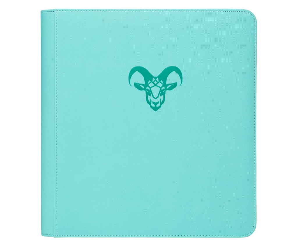 12-Pocket Trading Card Binder, 480 Card Capacity, "Stay-Flat" Design, Water-Resistant by Goat Armor (Black)