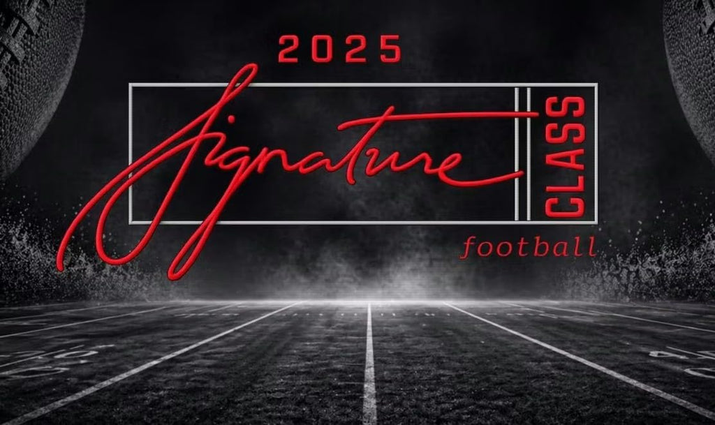 NEW 2025 SIGNATURE Class Football Card MEGA Box, 80 Cards