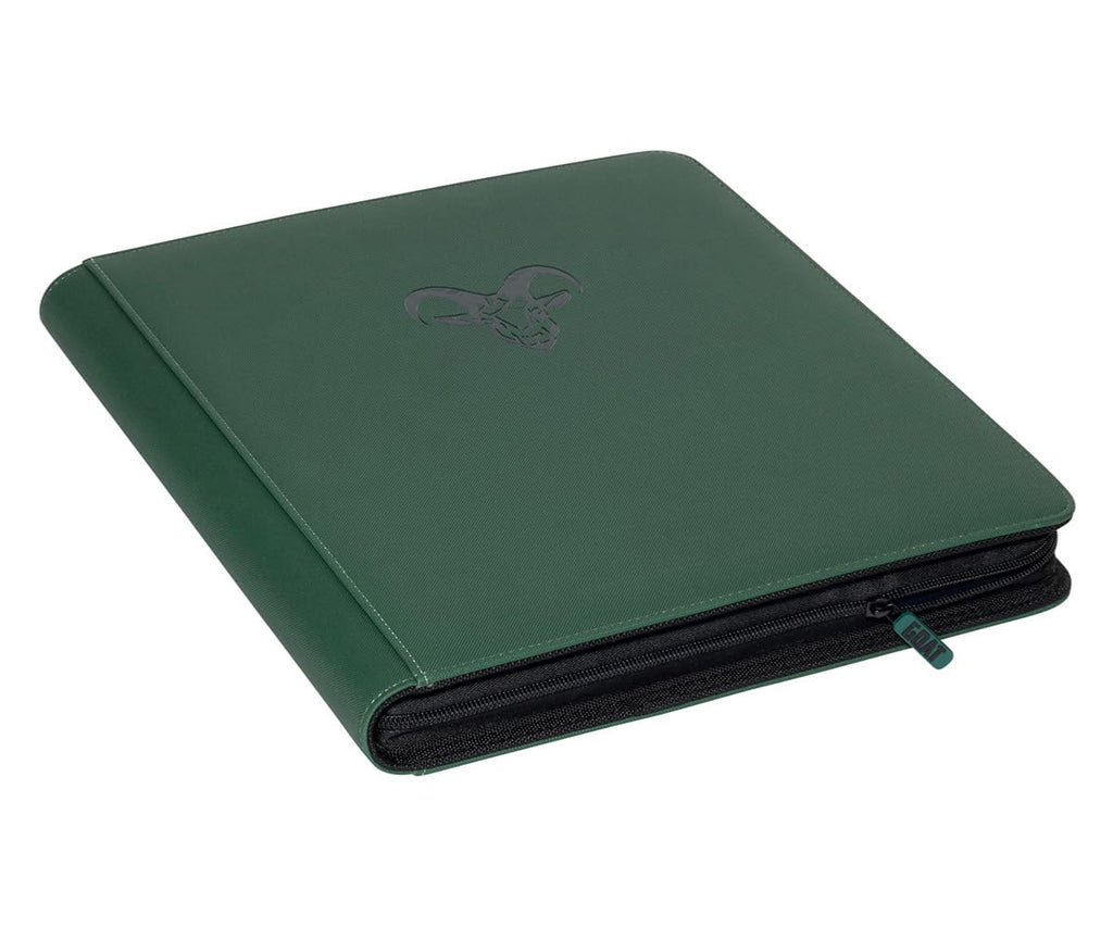 12-Pocket Trading Card Binder, 480 Card Capacity, "Stay-Flat" Design, Water-Resistant by Goat Armor (Black)