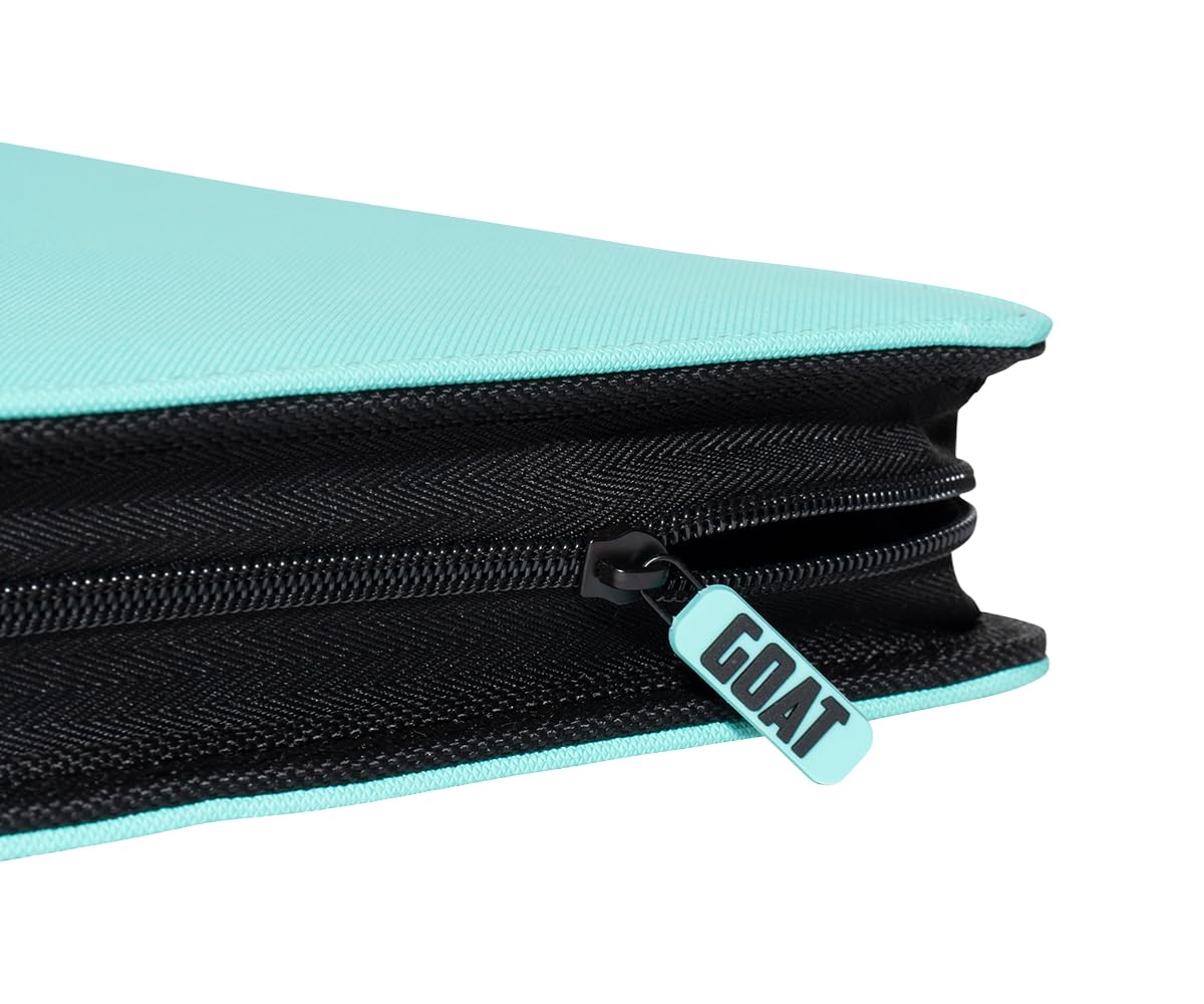 12-Pocket Trading Card Binder, 480 Card Capacity, "Stay-Flat" Design, Water-Resistant by Goat Armor (Black)
