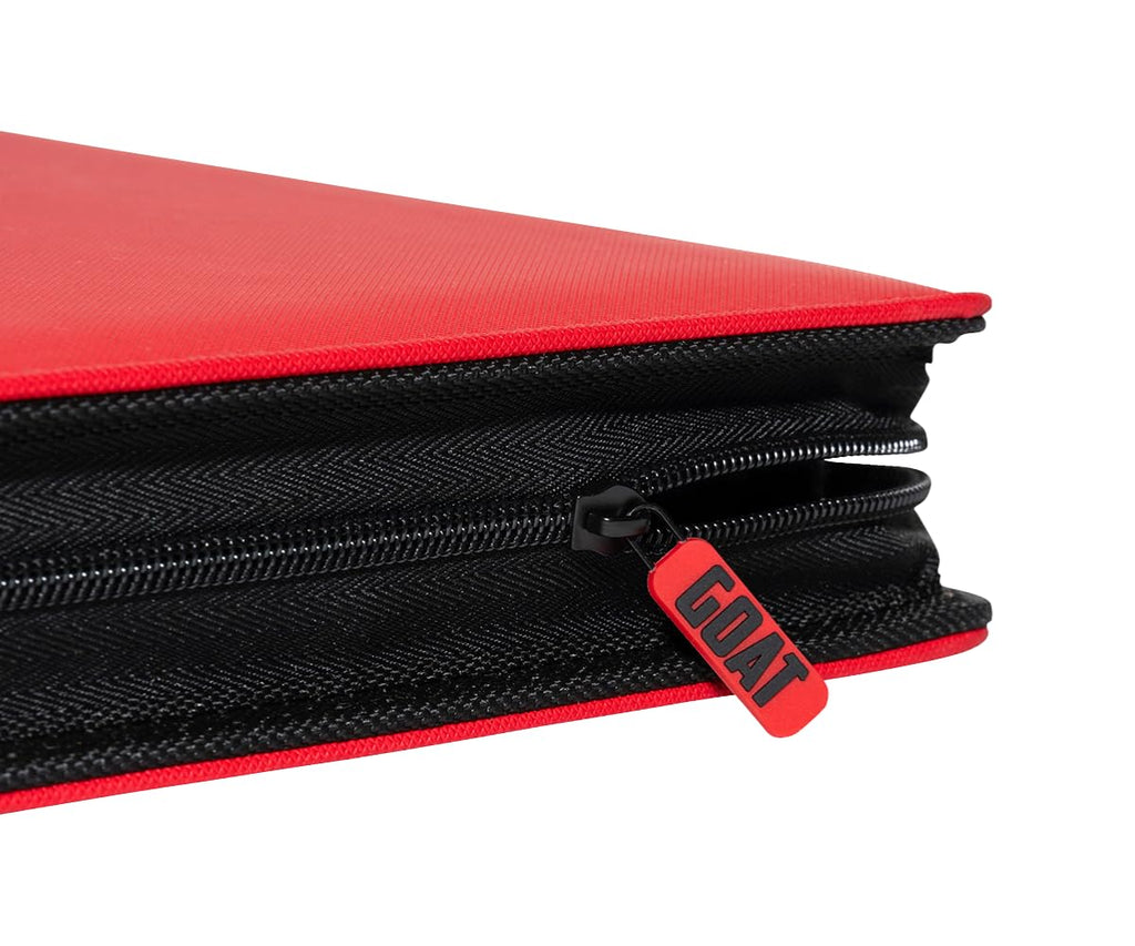 12-Pocket Trading Card Binder, 480 Card Capacity, "Stay-Flat" Design, Water-Resistant by Goat Armor (Black)