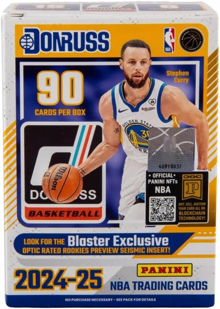 2024-2025 Panini Donruss Basketball Blaster Box | 6 Packs - Look for Blaster Exlusive Optic Rated Rookies Preview Seismic Insert