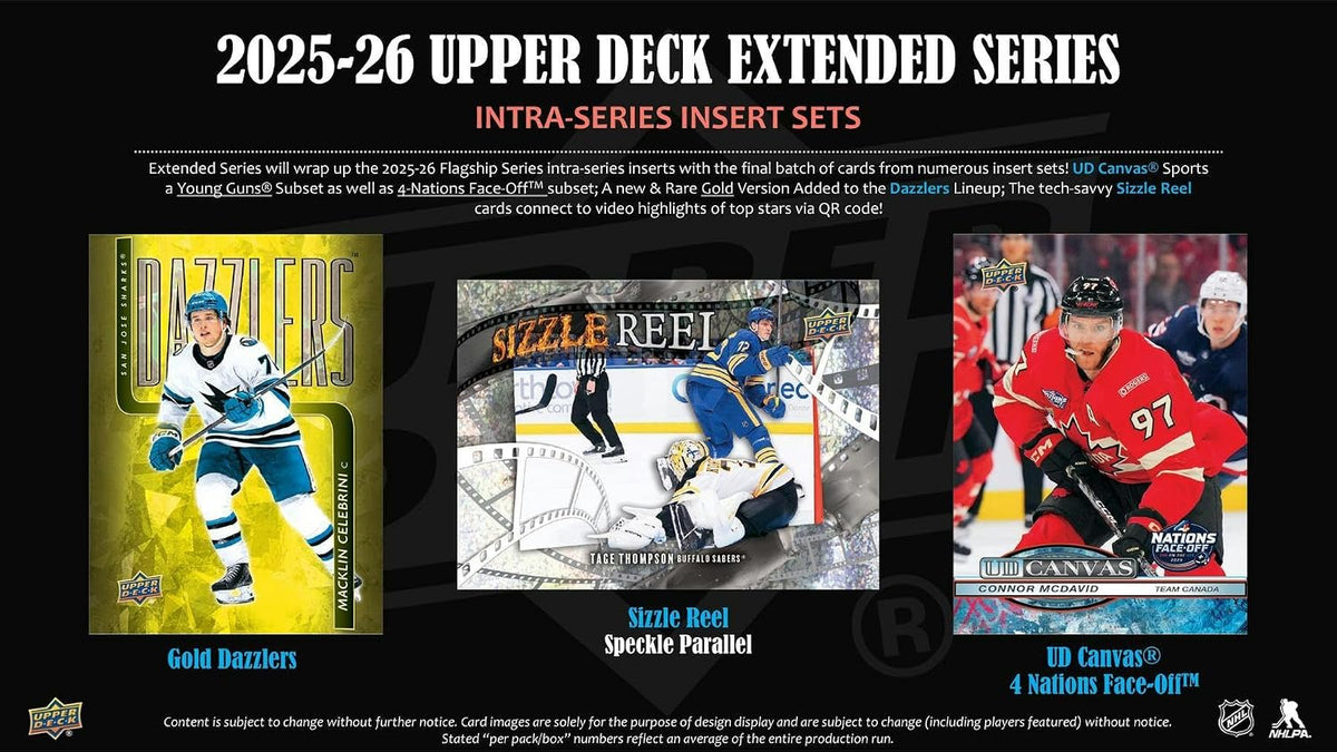 Upper Deck 2025-26 Extended Series Hockey Blaster Box