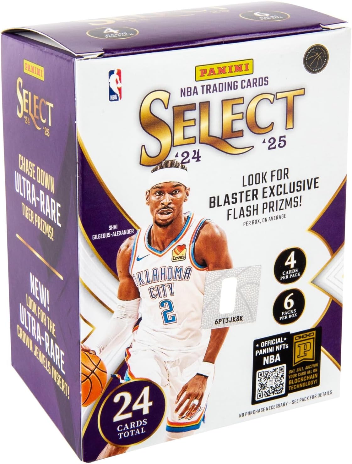 2024–25 Panini Select Basketball Blaster Box – Official NBA Trading Cards – Retail Exclusive Parallels, Inserts & Rookie Cards – Sealed Box
