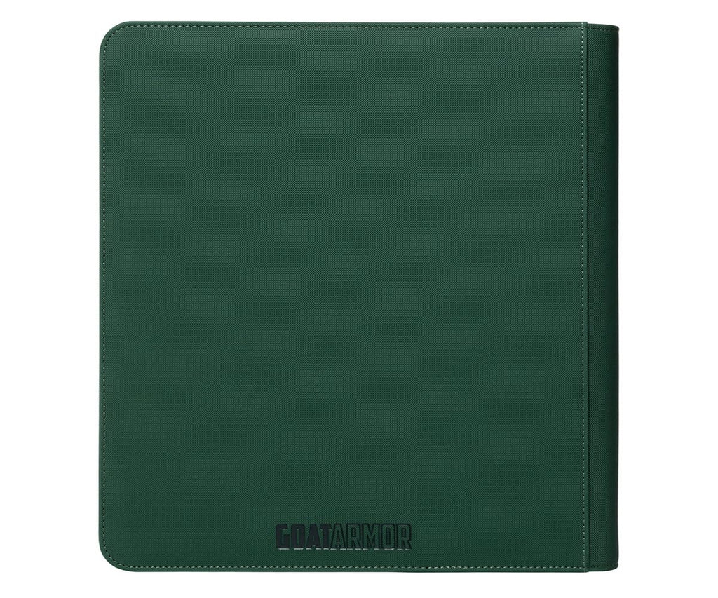 12-Pocket Trading Card Binder, 480 Card Capacity, "Stay-Flat" Design, Water-Resistant by Goat Armor (Black)