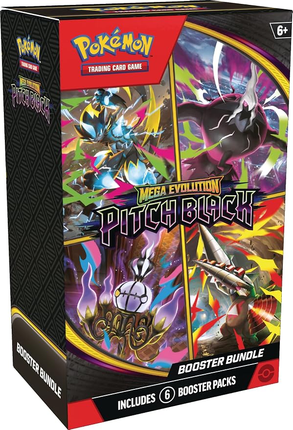 Pokémon Mega Evolution Pitch Black Booster Bundle 6 Packs